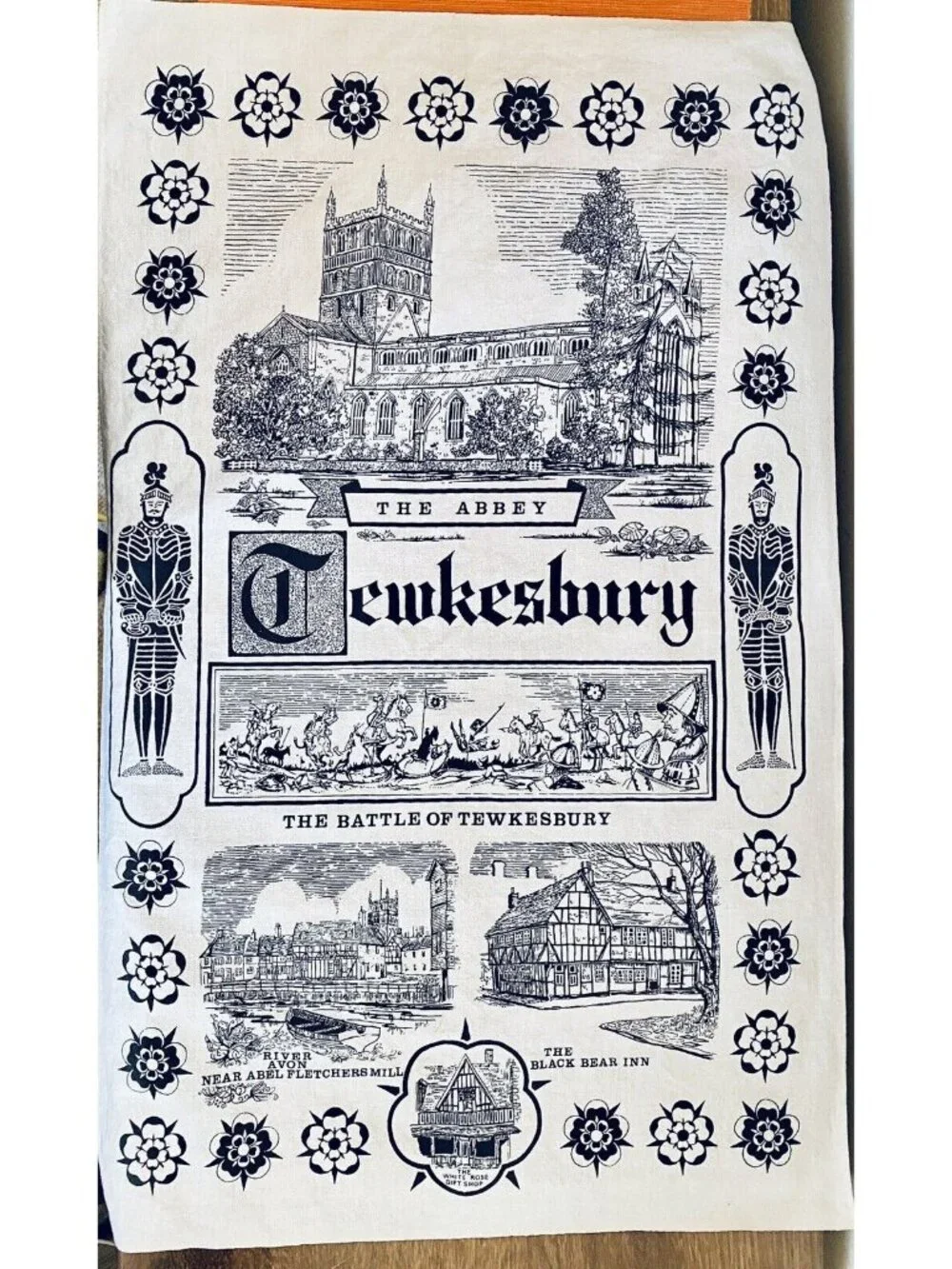 The Abbey & Battle Of Tewksbury Tea Towel